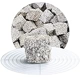 25 kg Granit Pflastersteine hellgrau 5x5x5cm