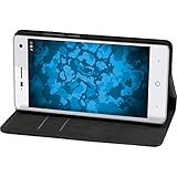 PhoneNatic Kunst-Lederhülle kompatibel mit ZTE Blade L3 - Book-Case schwarz C