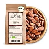 Kamelur 1kg BIO Criollo Kakaobohnen - Rohkost - ganze Kakao Bohnen nicht geröstet, vegan und ohne Zusätze - biologisch abbaubare Verpackung