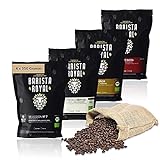 Espresso Bohnen Probierset 4 x 350g Espressobohnen | Entdeckerpaket / Probierpaket | Robusta & Arabica | Ideal für Vollautomat und Siebträger | BARISTA ROYAL