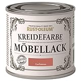 Rust-Oleum Kreidefarbe Lachsrosa 125 ml - Schöne Holzfarbe für Möbel - Extra sicher verpackt - Idealer Holzlack - Möbellack - Lackfarbe