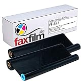 FAXFILM 2x kompatible Thermotransferrolle ersetzt Brother PC-72RF / PC-71RF , je 144 Seiten, schwarz