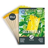 Plantura Gelbtafeln, gegen Trauermücken & andere Fliegende Schädlinge, 40 Stück