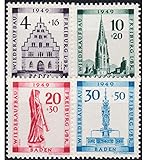 Goldhahn Französische Zone Baden Nr. 38-41 A Freiburg 1949' postfrisch Französische Zone Baden Nr. 38-41 A Freiburg 1949' postfrisch ** Briefmarken für Sammler