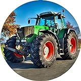 Essbarer Tortenaufleger Traktor // Tortendekoration Bauernhof, Trecker // 20cm (Zuckerpapier)