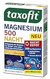 taxofit® Magnesium 500 Nacht | Entspannt die Muskeln im Schlaf & unterstützt das Einschlafen | im praktischen Vorratspack | 5x 30 Tabletten…