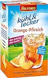 Milford kühl & lecker Orange-Pfirsich ohne Kalorien, ohne Zucker, laktosefrei, glutenfrei, vegan, 20 Teebeutel, 50 g