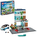 LEGO 60291 City Modernes Familienhaus, Puppenhaus Bauset mit Straßenplatten