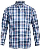 Chaps Herren Button Down Shirt - Langarmshirt mit Kragen für Herren: knitterarm, nachhaltig (S-XXL), Classic Plaid, Mittel