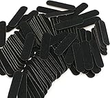 100-Pcs Mini-Nagelfeilen Bulk, Einweg-Doppelseitiges Emery Board 180/240 Grit, Fingernagelfeile Puffer Set Maniküre Werkzeug für natürliche Acryl gefälschte Nägel Haus und Salon Gebrauch (schwarz)