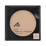 Manhattan Soft Compact Powder, Helles Kompakt Puder mit Puderquaste für einen matten, ebenmäßigen Teint, Farbe Chocolat 9, 1 x 9g