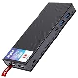 MeLE Mini PC Stick Lüfterlos PCG02 Pro WiFi 6 Windows 11 Pro Celeron N5105 8GB 256GB, Small PC on a Stick Dual 4K HDR HDMI, Business Mini Computer Desktop PD3.0 Ethernet PXE Automatisches E