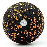 FIZYO Faszienkugel Faszienball Fitnessball | Fitness Yoga Rehabilitation | EPP Foam | Foam Ball Foam Massageball | 8 cm, Perfekt für Männer und Frauen | Schwarz, Orange