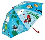 moses. Krabbelkäfer Regenschirm Bunte Tropfen , Schirm für Kinder im farbenfrohen Design , Ø 72 cm