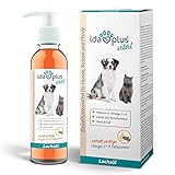 Ida Plus - Premium Lachsöl in Lebensmittelqualität für Tiere - 200 ml Pumpflasche - Hunde und Katzen - Omega -3 & 6 Fischöl - Made in Germany - Vitamin D, A und E - Barf