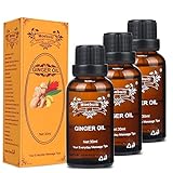 Ätherisches Öl, Spa-Massageöle, Ingweröl für die Lymphdrainage, Haar, Massage, Schwellung und Haut, natürliches Ingweröl, pflanzentherapeutisches Ingweröl