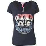 Yakuza Premium Frauen T-Shirt Corcoran 2233 dunkelblau - M
