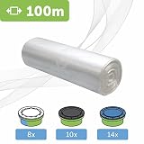 100m ECO Nachfüllfolie universell für Windeltwister windeleimer kompatibel mit Tommee Tippee TEC, Simplee, Twist & Click und andere | für Nachfüllkassetten| mit Geruchsbarriere Einfach zu b