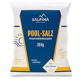 1 x SALPINA Poolsalz 20kg im Sack für Salzwasser-Pool & Schwimmbad I hochreines Siedesalz (99,9% NaCl) ohne Trennmittel I schnell löslich, geeignet für Salz-Elektrolyseanalgen/Chlorinatoren