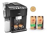 Mondo del Caffè Siemens Kaffeevollautomat EQ 500 integral schwarz metallic - Bundle mit 2 kg Bio Kaffee / Bio Espresso