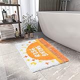 INSHERE Badezimmerteppich, 50.8 x 78.7 cm, rutschfester, flauschiger, weicher Plüsch-Mikrofaser-Duschvorleger, wasserabsorbierende Badematten für Badezimmer, Badewanne und Dusche (Erhöhung und Glanz)