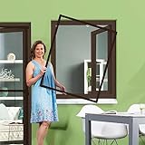 empasa Insektenschutz Fliegengitter Fenster Alurahmen Master Slim weiß, braun oder anthrazit in verschiedenen Größen