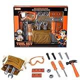 Niktule Simulationsspielzeug-Set für Kinder, Reparaturhaus mit Schlüssel, Maßband, Hammer für Kinder