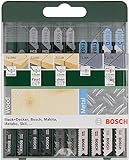 Bosch 10tlg. Stichsägeblatt Set Wood and Metal (Holz und Metall, Zubehör Stichsäge T-Schaftaufnahme)