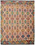 Nain Trading Kilim Afghan 150x195 Handgewebt Orientteppich Wolltepp