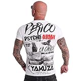 Yakuza Herren Perico T-Shirt, Weiß, XXL
