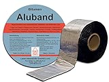 Bitumen Aluband Dichtband Reparaturband Dachdeckerband 50 mm Farbe Aluminium - Rolle 10 m.