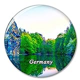 Germany Externsteine Lake Fridge Magnet Decorative Magnet Tourist City Travel Souvenir Collection Gift Strong Refrigerator Sticker