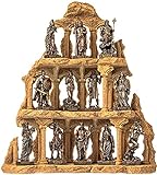 Spice Rack Miniatur-Set 12 olympische Götter des Olymps Pantheon Statuen aus kaltgegossener Bronze