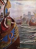RZHRHJES Ölgemälde Wandbilder Abstrakte Leinwand Kunst Wandkunst Bild Druck Antike ägyptische Königin Cleopatre Vii aus dem römischen Bürgerkrieg von Tancredi Scarpelli für Wanddekoration 60x90