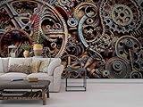 IWJAI rasch tapeten Kreativität, Kunst, Maschinen, Muster Vliestapete Vlies moderne Mustertapete Tapete Wallpaper Tapezier Fototapete selbstklebend Livingwalls Fototapeten