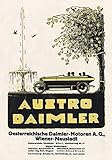 Biller Antik Austro Daimler Österreich Wiener Neustadt F Zwickl Plakat Braunbeck Motor A3 288