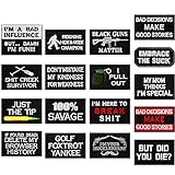 Outus 20 Stück Tactical Embroidery Patch Funny Military Patch Full Embroidered Applikationen für Caps Bags Jacken Military Uniformen