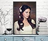 tgbhujk Lana Del Rey Poster Wandbild Leinwand Gemälde Poster und Drucke Wandbild Zimmer Deko Home Decor 42 x 60 cm ohne Rahmen