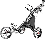 CaddyTek Golfwagen golf trolleys 3 Rad Golf Push cart leicht falten-dark grau