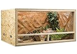 OSB Terrarium, Holzterrarium 120 x 60 x 60 cm mit Seitenbelüftung
