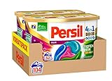Persil Color 4in1 Discs (104 Waschladungen), Colorwaschmittel mit Tiefenrein-Plus Technologie und langanhaltender Frische, Waschmittel für leuchtende Farben