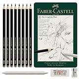 Faber-Castell 115220 - Bleistift Pitt Graphite Matt, 11er Metalletui