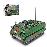 GILE Technik Panzer Bausteine, 735 Teile Technik Militär WW2 M113 Panzerträger Panzerabwehr Fahrzeug Modellbausatz Kompatibel mit Lego Technik