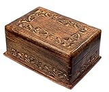 Budawi Holz Puzzle Box Schatulle Holzbox Holzkiste mit geheimen Trick zum Öffnen