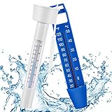 Gafild Schwimmende Pool Thermometer 2 Stücke Floating Pool Thermometer mit Saite Wasser Temperatur Thermometer für Pools & Whirlpools, Outdoor&Indoor PoolSwimming Spas, Hot Tubs Aquarien & Fischteiche