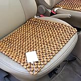 Fulenyi Olive Holzkugel Holzperlen Massage Sitzauflage Sitzbezüge Sitzmatte Sitzaufleger für Auto, 45 x 45cm