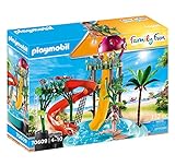 PLAYMOBIL Family Fun 70609 Aqua Park mit Rutschen, Zum Bespielen mit Wasser, Ab 4 Jahren