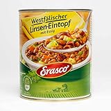 Erasco Westfälischer Linsen-Eintopf (800g) In rund 5 Minuten fertig – Mit viel Gemüse – Ohne Schnickschnack - Einfach lecker
