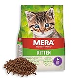 MERA Cats Kitten Ente, Trockenfutter für heranwachsende Katzen und Kätzchen, getreidefrei & nachhaltig, Katzentrockenfutter mit hohem Fleischanteil, 2 kg