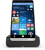 HP Elite x3 (Y1M46EA) Smartphone (15,14 cm (5,96 Zoll) Amoled WQHD Touchdisplay, 64 GB, Dual Sim, Windows 10 Mobile) inkl. Headset und Docking Station, schwarz / silber